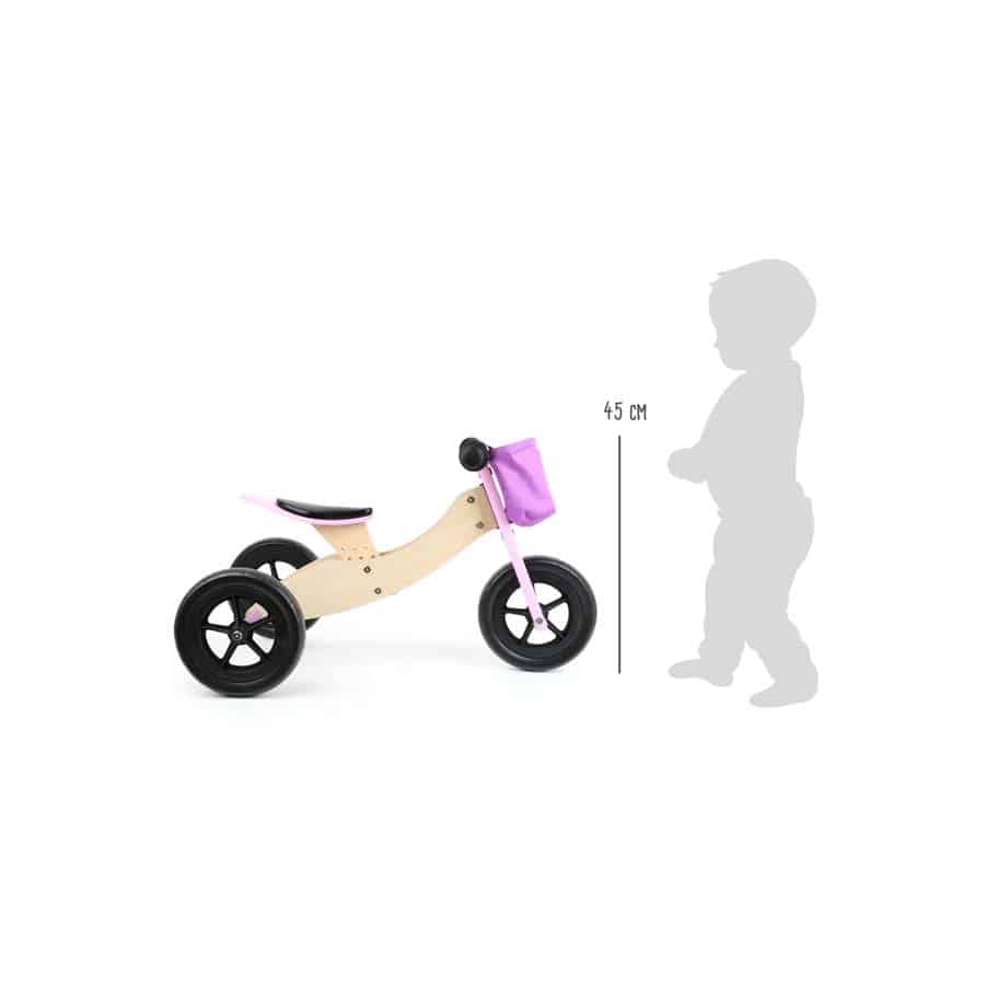 11611 Laufrad-Trike Maxi 2 in 1 Rosa, Small Food 11611