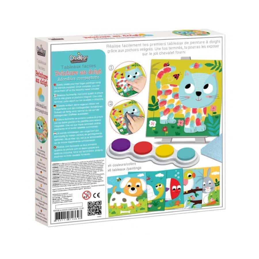 160 Crealign Fingerfarbe "Haustiere", Easy Pictures, Fingerfarbe "Haustiere" CL160 – Bild 2