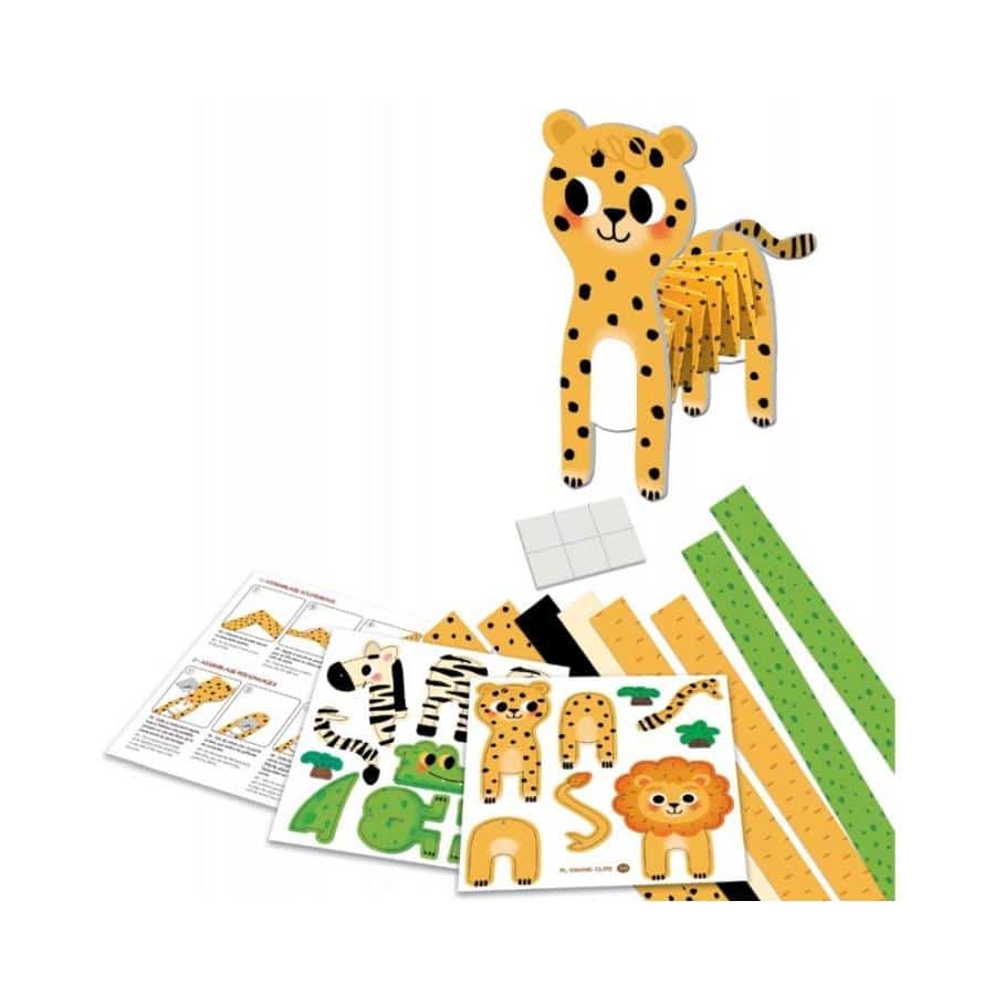 172 Crealign Tiere der Savanne, Einfache Erstellung, "Tiere der Savanne" Ziehharmonika-Falten CL172 – Bild 2