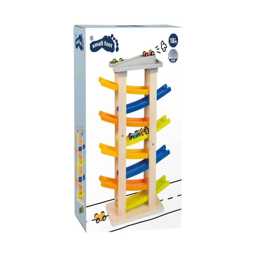 11963 Small Foot Rennbahn mit Parkdeck XL 11963