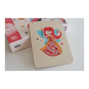 Tampondruck auf Holz “Verzauberte Figuren” CL 144