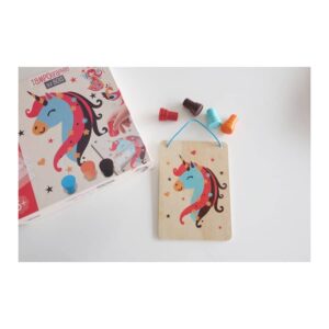 Tampondruck auf Holz “Verzauberte Figuren” CL 144