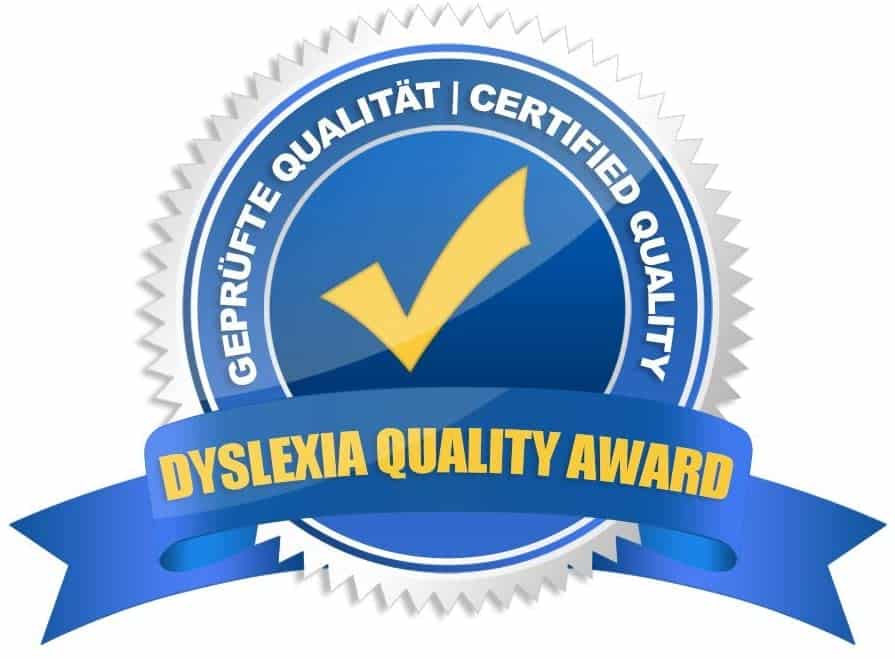 2016016 Dyslexia Quality Award