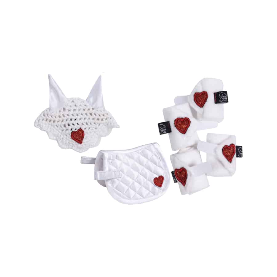 14385-1230 Turnierset Cuddle Pony weiß/rot, HKM 14385