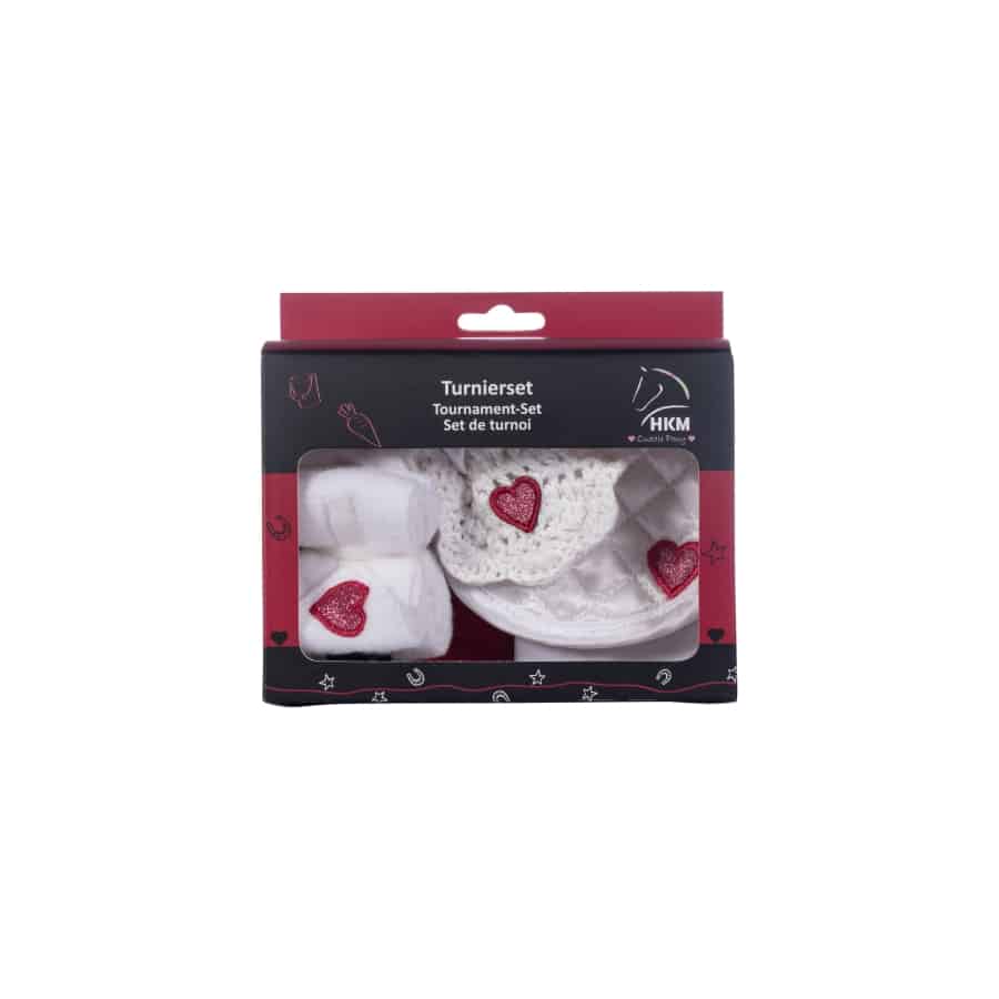 14385-1230 Turnierset Cuddle Pony weiß/rot, HKM 14385 – Bild 2