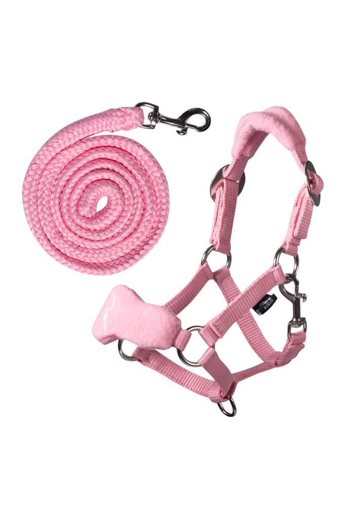15691 Halfter mit Fleece -Hobby Horsing Rosa