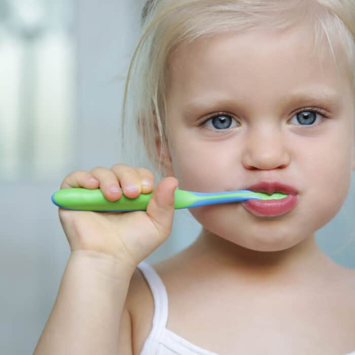 Kinderspaß beim Zähneputzen
