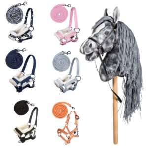 HKM Hobby Horse „Clara“ – Steckenpferd mit Halfter & Führstrick – Verschiedene Farben