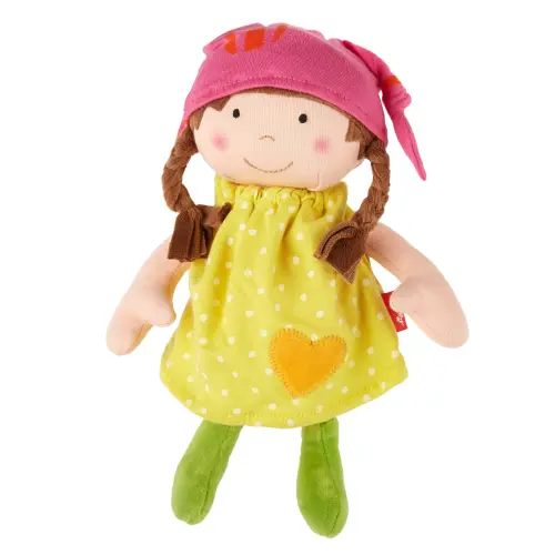 sigikid Stoffpuppe „Brenda Bilipup“ in Gelb – Softdolls Kollektion (Art.-Nr. 39411)